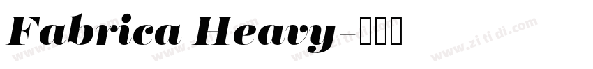 Fabrica Heavy字体转换